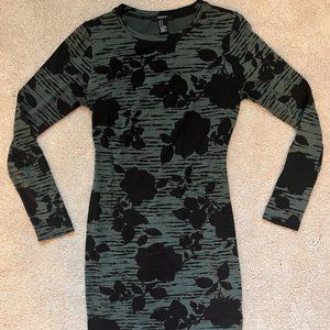 Long sleeve mini dress